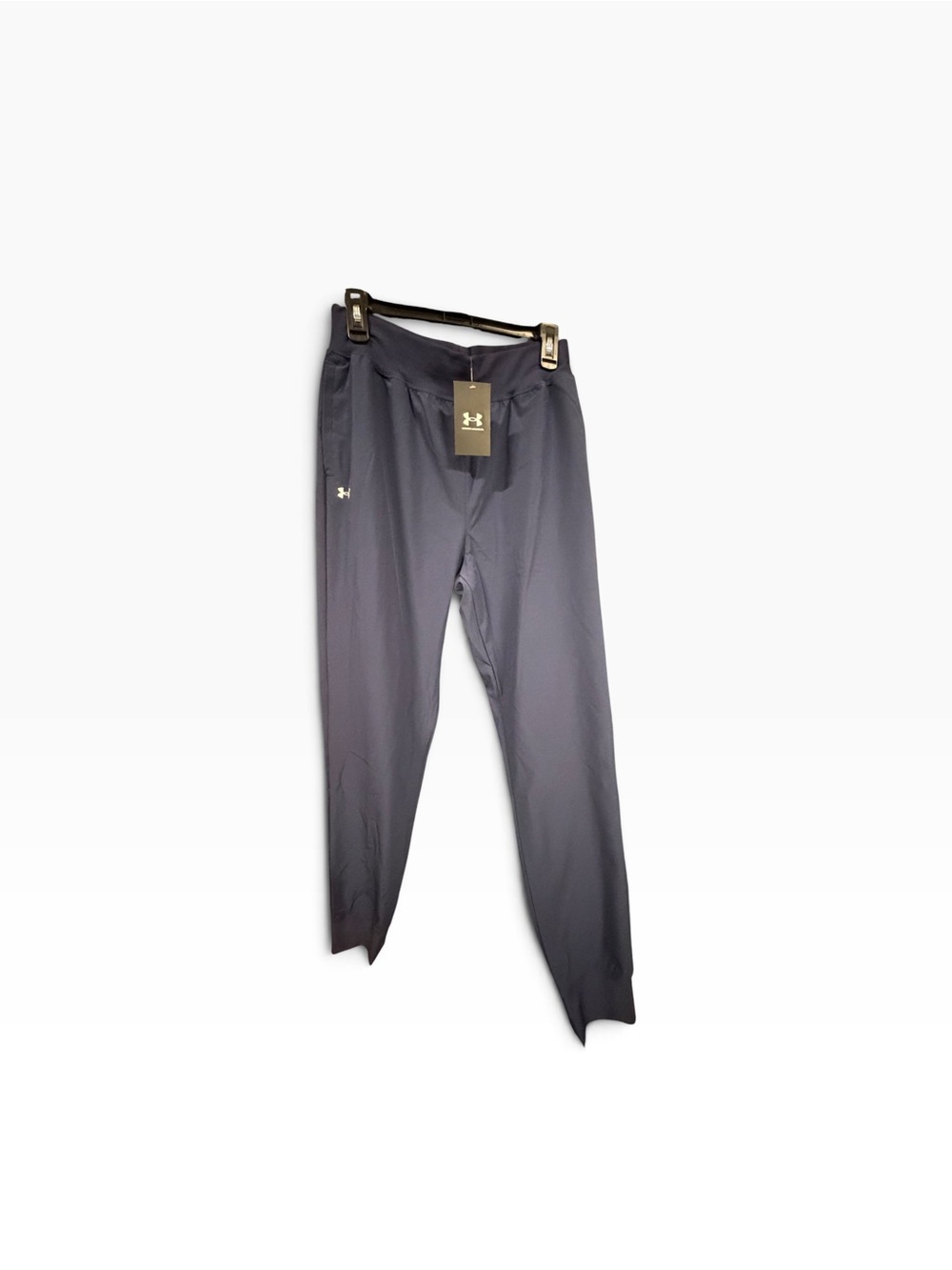 Under Armour Rival High Rise Woven Pants Women’s MT Medium Tall Navy Loose NWT
